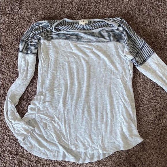 The Buckle H.I.P. Long Sleeve Striped Soft Top Sm - Picture 1 of 4